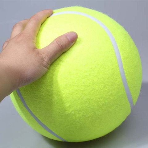 Pet bite toy 24CM Giant Tennis Ball For dogs Chew Toy Inflatable Tennis Ball Signature Mega Jumbo Pet Toy Ball Supplies D2.5 ► Photo 1/6
