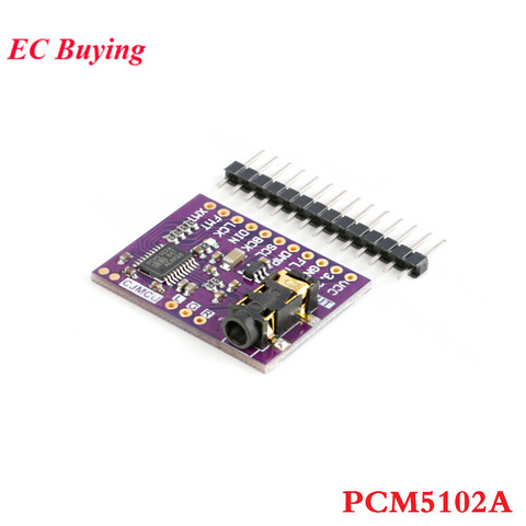 Interface I2S PCM5102A Decoder Stereo DAC Module Audio Digital Converter PCM5102 PLL Voice Module with 3.5mm Headphone Holder ► Photo 1/5