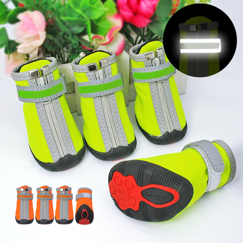 Waterproof Dog Shoes for Large Dogs Anti-slip Winter Reflective Pet Rain Boots Footwear for Small Big Dog Size 5 ► Photo 1/6