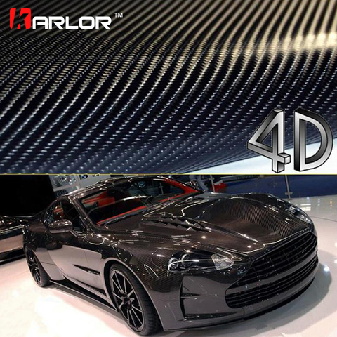 200cm*40cm Car Styling 4D Carbon Fiber Fibre Vinyl Film Motorcycle Car Accessories 3M Car Stickers And Decals Waterproof Wrap ► Photo 1/6