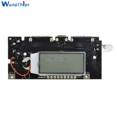 Dual USB 5V 1A 2.1A 18650 Battery Charger Board Mobile Power Bank Charging Module PCB LCD Display For Arduino ► Photo 1/6
