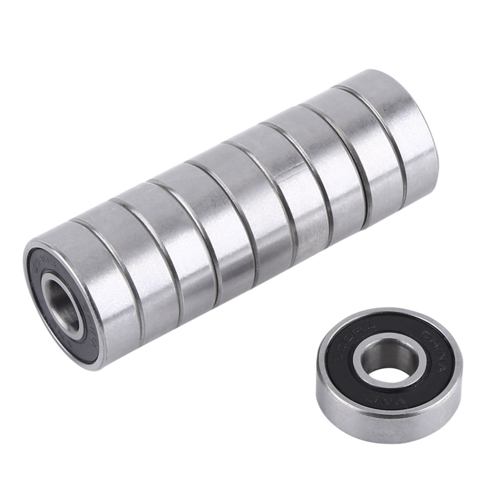 10pcs 608-2rs Miniature Deep Steel Ball Bearings High Quality for sale online