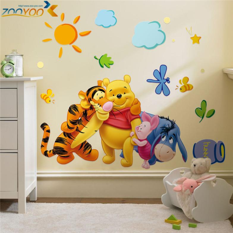 Winnie The Pooh With Friends Wall Stickers For Kids Room Home ...