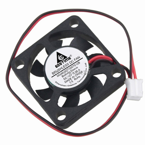 2pcs/set Gdstime 12V 2Pin 30mm 30mm x 7mm 3007 Brushless DC Cooling Fan ► Photo 1/6