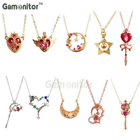10 styles Japanese Cartoon Comics Series Sailor Moon Pendant Necklace For Cosplay Women Girls Gifts ► Photo 1/6