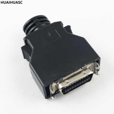 1Pcs SCSI 20 Pin MDR Male CN Solder Plug Connector Shell Kit shield For Cable Assembly ► Photo 1/1