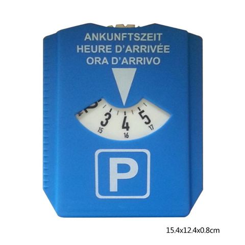 Car Parking Disc Timer Clock Arrival Time Display Blue Plastic Parking Time  Tools