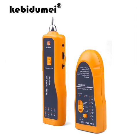 kebidumei For UTP STP Cat5 Cat6 RJ45 Line Finder Telephone Wire Tracker Tracer Diagnose Tone Tool Kit LAN Network Cable Tester ► Photo 1/6