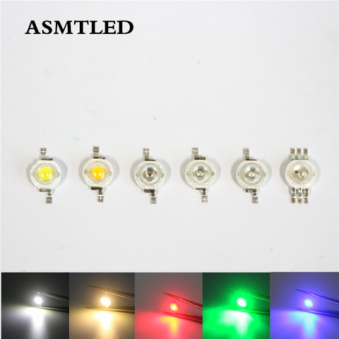 10 100 1000 Pcs LED Light Beads 1W 3W LED Lamp SMD Diodes 3.2-3.6V 100LM/W 350/700mA LED Bulb Chip CW / WW / R / G/ B / R / RGB ► Photo 1/6
