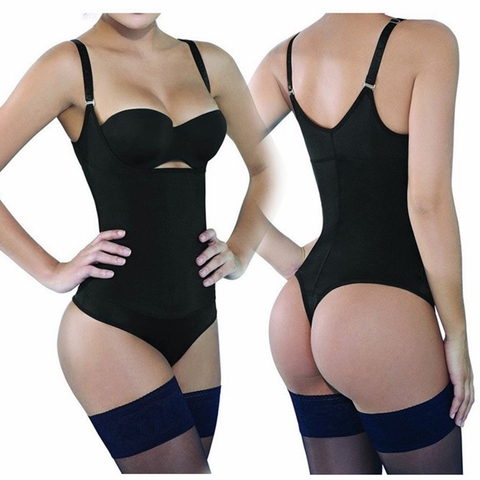 Thong Shapewear Bodysuit Sexy Latex Waist Trainer Slimming Corset Tummy Control Underwear Women Full Body Shaper Slip Butt Lift ► Photo 1/6