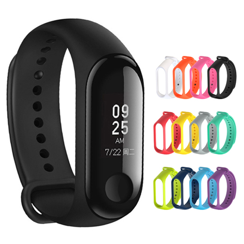 Durable Watch Silicone Wrist Strap for Xiaomi Mi Band 4 on My Mi Band 3 Strap Xiomi Miband 4 Brand 3 band4 Bracelet Accessories ► Photo 1/6