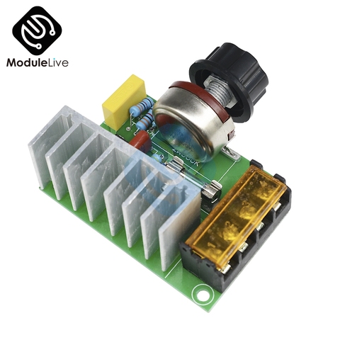 4000W 0-220V AC SCR Electric Voltage Regulator Motor Speed Controller Expansion board module Silicon regulator board ► Photo 1/6