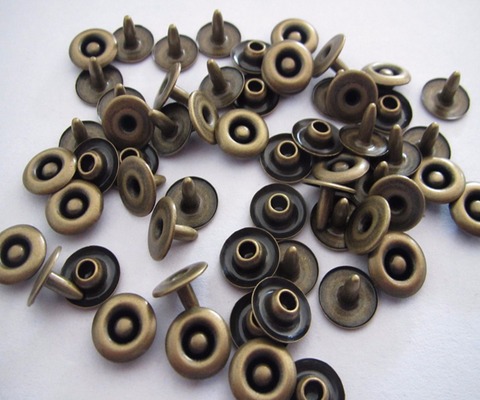 Free shipping 9.5mm brass jeans rivet  for jeans  plating antique brass   jeans button nail 200set ► Photo 1/2