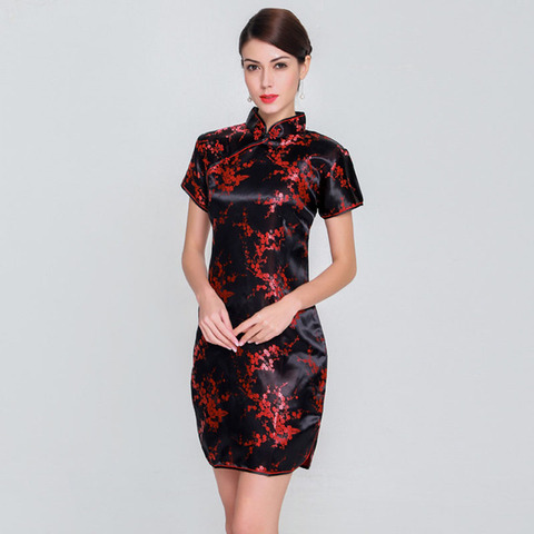 Elegant Slim Plus Size Qipao 2022 New Chinese Female Rayon Dress