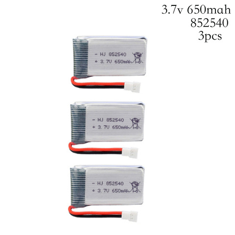 3pcs/lot 3.7V 650mAh Drone Rechargeable Lipo Battery 802540 For SYMA X5C X5C-1 X5 H5C Quadcopter 3.7 v  650 mah 20c lipo battery ► Photo 1/1