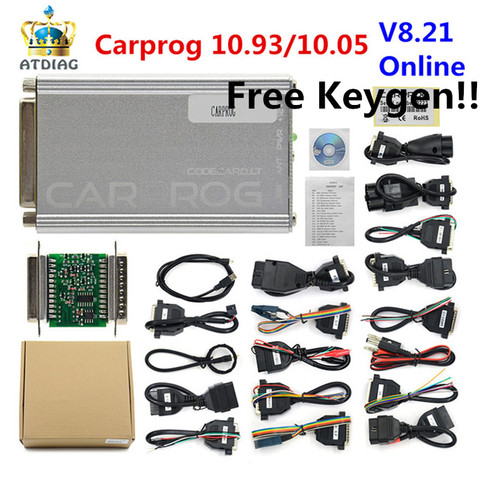 OBD OBD2  Carprog V10.0.5/V8.21 Car Prog ECU Chip Tunning Car Repair Tool Carprog With All Adapters pk iprog ► Photo 1/4