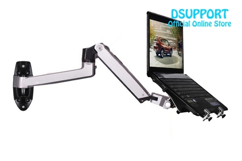 Aluminum Alloy Mechanical Spring Arm Wall Mount Laptop Holder Full Motion Laptop Mount Arm Monitor Holder/ Laptop Stand 2 in 1 ► Photo 1/6