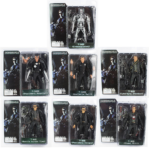 NECA Terminator Action Figure Toys T-800 Arnold Schwarzenegger PVC Collectible Toy 18cm in Box ► Photo 1/6