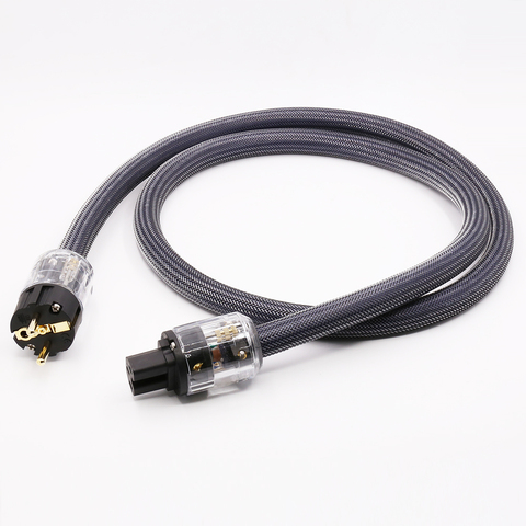 Hi-End 400 signature hifi audio US/EU power cord pure copper power cable with P-029/P-029E power plug connector ► Photo 1/6