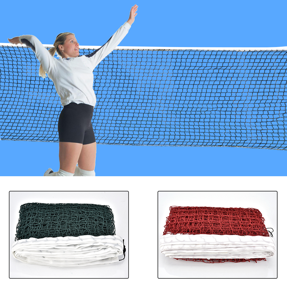 Professional Standard Braided Badminton Net Volleyball Mesh Train Outdoor Sport 