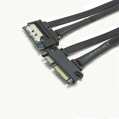 SATA 22 Pin Male To Female Sata Extension Cable SATA 3 III 6Gb/s 22 Pin Male to Female 7+15 Pin SATA Data HDD Power ► Photo 1/5