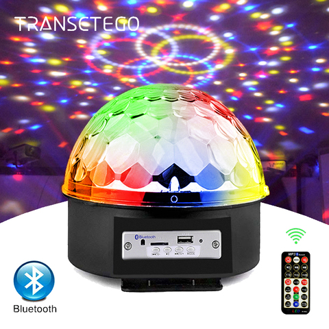 9 Colors Bluetooth MP3 Led Disco Light Ball Party Light Rotating Stage Lamp DJ Projector Laser Music Play Soundlights Disco Lamp ► Photo 1/6
