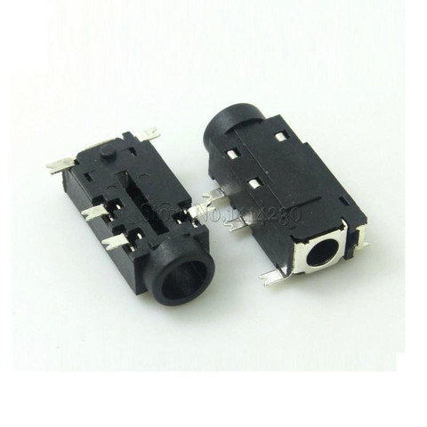 High Quality 5PCS 3.5mm Headphone Socket 5 Pins SMT With Switch Audio Jack ► Photo 1/4
