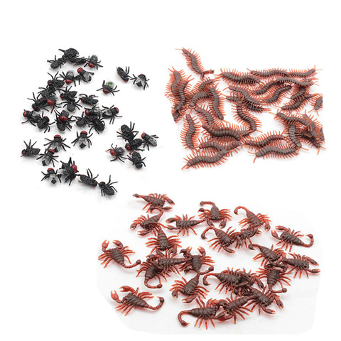 10Pcs Plastic Imitation Centipede Scorpion Flies Insects Fool's Day Toys Prank Funny Trick Joke Gadgets ► Photo 1/6