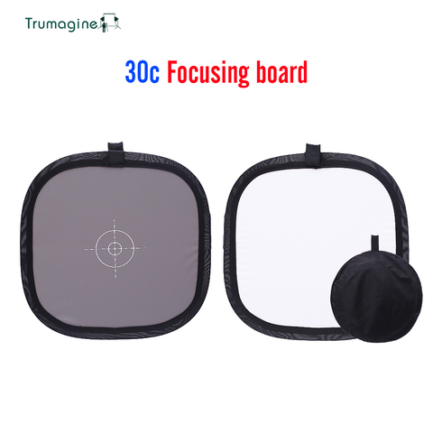 TRUMAGINE 30CM Portable  Gray Card Light Reflector White Balance Double Face Focusing Board with Carry Bag ► Photo 1/3