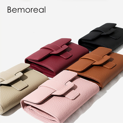 Bemoreal  Genuine Leather wallet designer Short Hasp women purse with Coin Pocket Card Holder Fashion small purses money bag ► Photo 1/6