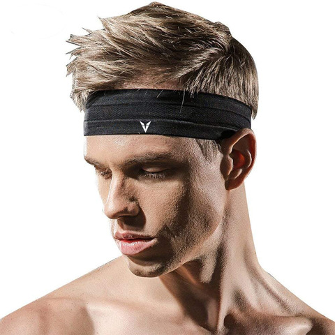 Veidoorn 1pcs Sweatband  Moisture-Wicking Breathable Men Women Sports Elastic Headband  for Fitness gym Running sport basketball ► Photo 1/6