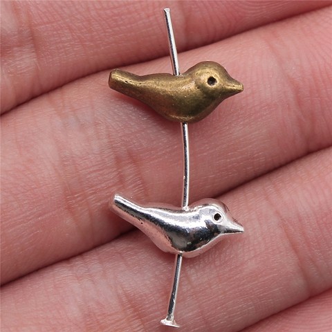 WYSIWYG 8pcs 15x6x5mm Bird Charms For Jewelry Making Beads Fits DIY Bracelets Accessories Bird Small Hole Beads Charms ► Photo 1/3