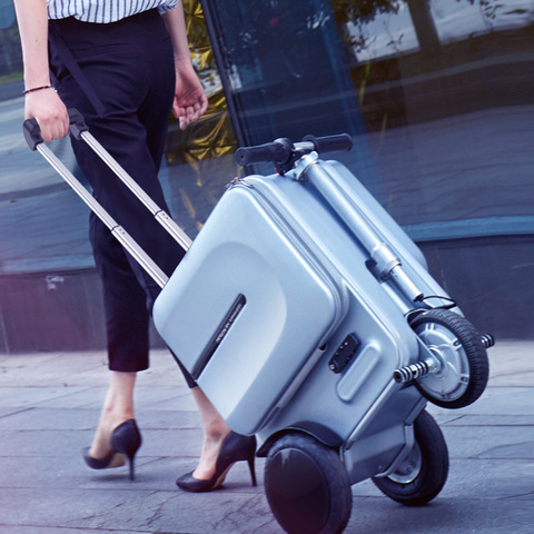 Electric Riding Trolley Travel Suitcase.Luxurious Intelligent Carry on Robot Luggage.High-capacity smart valise boarding bag ► Photo 1/1