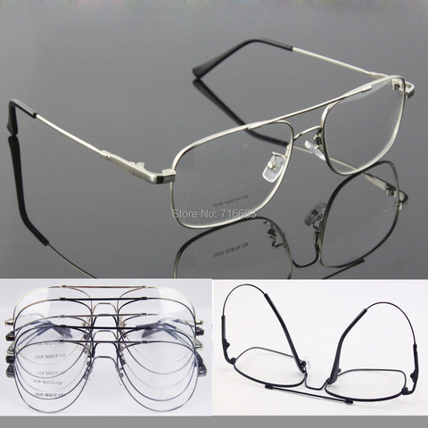 Memory Titanium Flexible Full flex Large Size & Small size Aviation Optical Eyeglass Frame For sunglasses Spectacles Eyewear Rx ► Photo 1/6