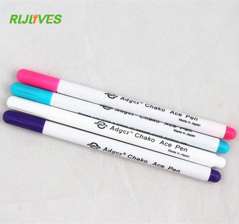 RLJLIVES 4pcs Soluble Cross Stitch Water Erasable Pens Grommet Ink Fabric Marker Marking Pens DIY Needlework Home Tools ► Photo 1/6
