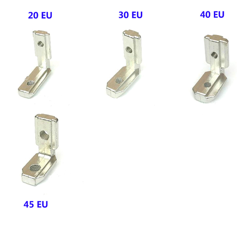 5PCS T Slot L-Shape Aluminum Profile Interior Corner Connector Joint Bracket for 2022 3030 4040 4545 EU Alu-profile with screws ► Photo 1/5