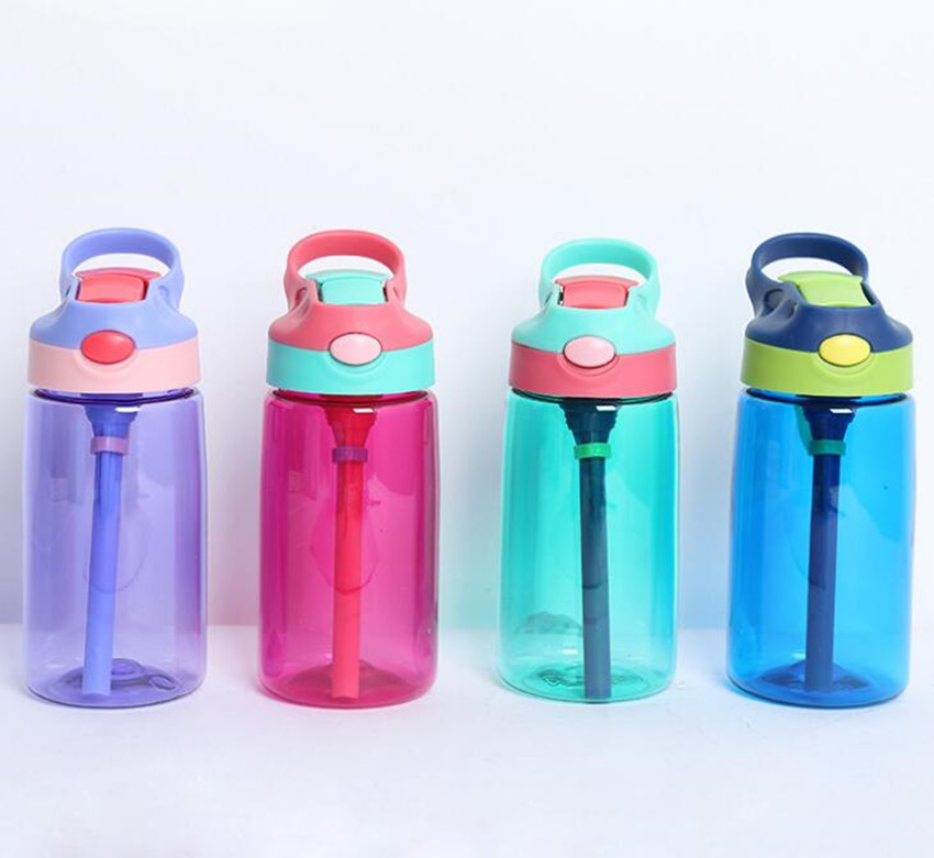 480ml Tritan Kids Water Bottle Sports Water Bottle with Flip Straw  LeakProof Water Bottle for School Travel Adventure Summer Camp and Sports,  for Girls and Boys blue
