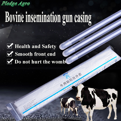 20pcs disposable cattle cow bovine artificial insemination gun catheter sleeve casing medicina veterinaria veterinary equipment ► Photo 1/6