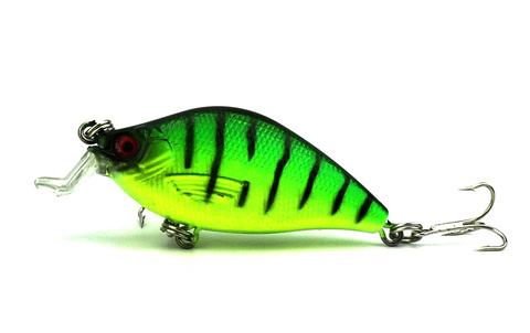 HENGJIA 6.5cm 8.4g Artificial Bass Fishing Lures 3d Fish Eye Plastic Hard Baits Laser Crank Bait Reflective Fake Lure CB015 ► Photo 1/6