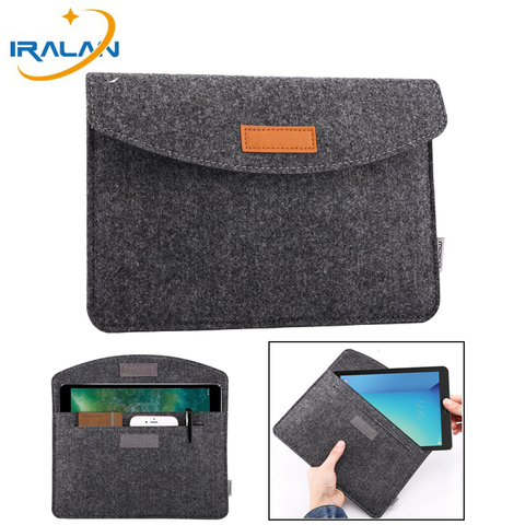 New Fashion Slim Wool Felt Tablet Sleeve Bag For ipad Air 2 3 Case Pro 9.7 10.5 11 2017 2022 Cover For Huawei Samsung Lenovo tab ► Photo 1/6