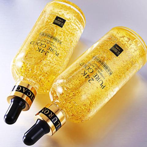 Face Serum Nicotinamide Facial Essence Liquid 24K Pure Gold Anti-Aging Moisturizing Refreshing Skin Care ► Photo 1/6