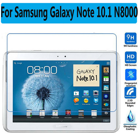 HD Tempered Glass For Samsung Galaxy Note 10.1 N8000 N8010 Tablet Screen Protector Film Premium For Samsung Note 800 Glass Film ► Photo 1/6