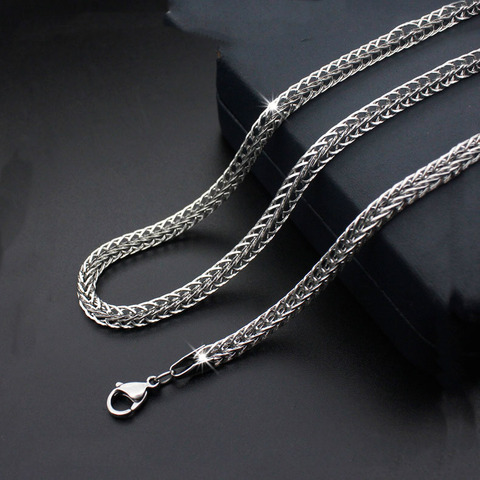 Fashion simple new titanium steel necklace foxtail chain stainless steel jewelry multilayer necklace hot sale ► Photo 1/5