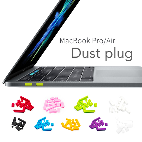 Dust stopper for Macbook pro 13 air 11/15 Silicone Computer USB Dust Proof Rubber Cover Stopper Laptop Dust Plug 5pcs/9pcs/12pcs ► Photo 1/6