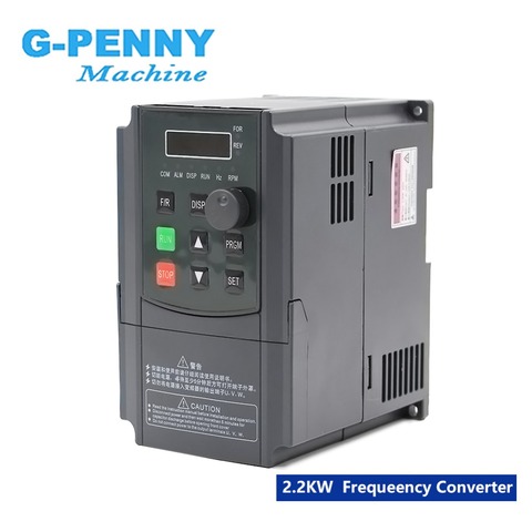 Free Shipping! 220v 1.5kw Inveter 2.2kw VFD inverter Frequency Converter Variable Frequency Drive Motor Speed Control ► Photo 1/6
