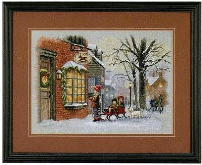 top quality lovely counted cross stitch kit A Christmas Wish snow day dimensions 08804 dim 8804 ► Photo 1/6