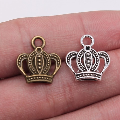 WYSIWYG 15pcs 16x15mm Pendant Crown Imperial Crown Charm Pendants For Jewelry Making Imperial Crown Pendants ► Photo 1/5