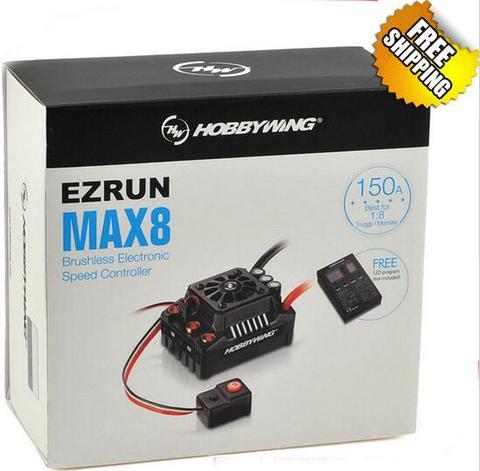 New Release Hobbywing EZRUN MAX8 V3 Waterproof 150A Brushless Speed Controllers for 1/8 1/5 Sport ► Photo 1/1