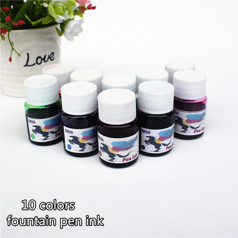 Fountain Pen ink  15ML 10 colors portable pen ink quality is not hurt pen ► Photo 1/6