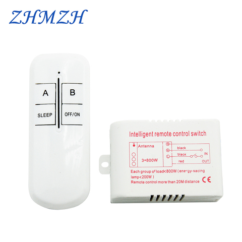 AC 220V Digital Wireless Intelligent Remote Control Switch Smart Manual Numeral Telecontrol Aptitude Switch For Lamps & Light ► Photo 1/5